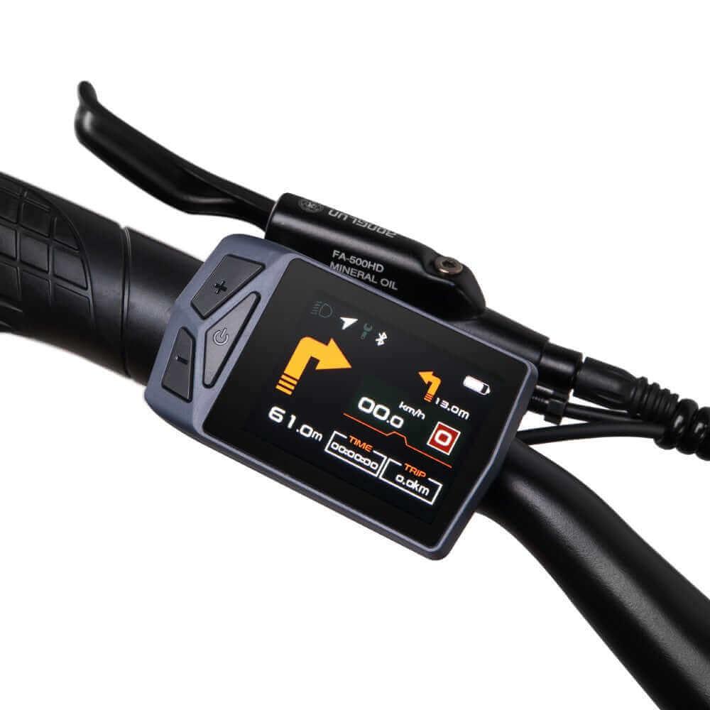 Mihogo NX e-bike arancione ruote classic fuoristrada