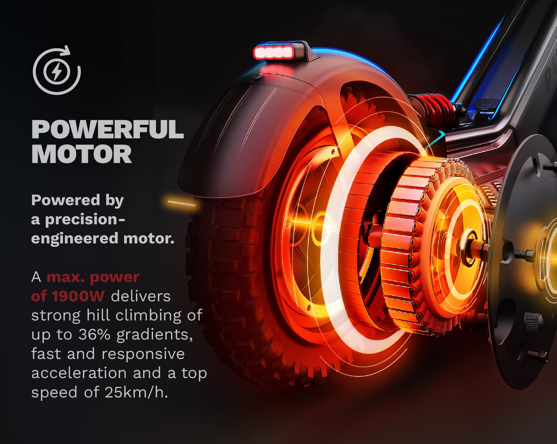 Pure Escape Ultra Max Suspension Monopattino Elettrico 1900W