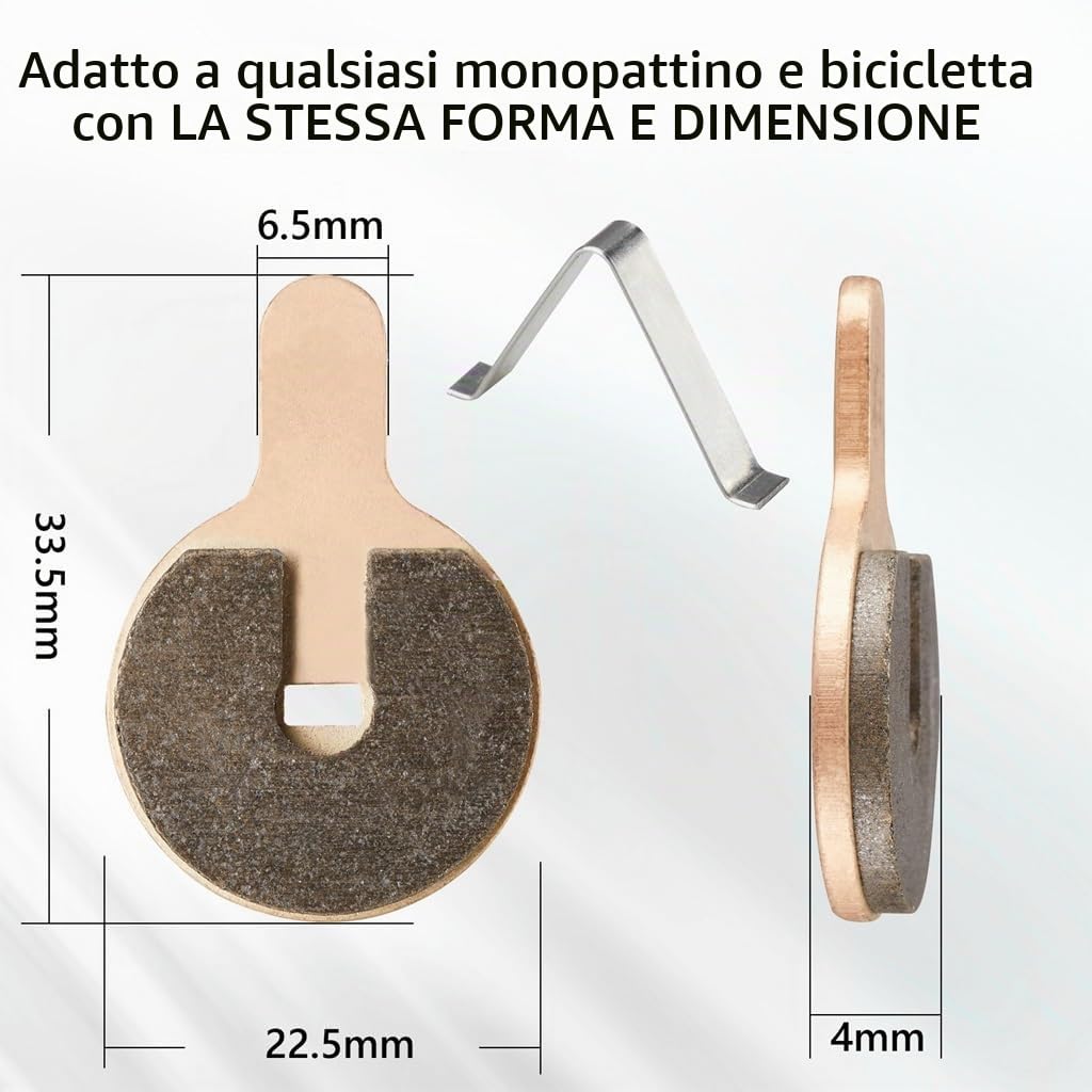 Aibiku Pastiglie freno sinterizzate Hitway H5 Kugoo G2 Pro