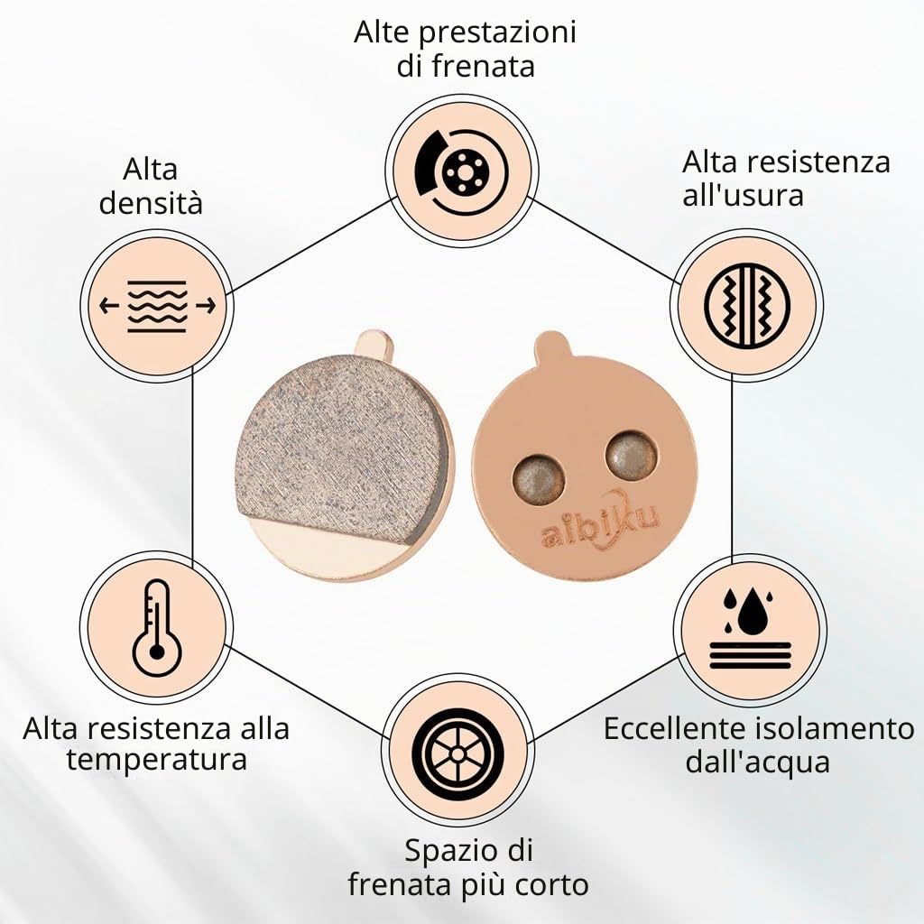 Aibiku Pastiglie freno sinterizzate Kugoo M4 M4 Pro 2 paia
