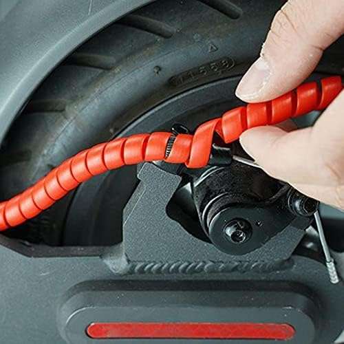 ANSENI Accesorios tubo spiralato cavi monopattino rosso 1 m