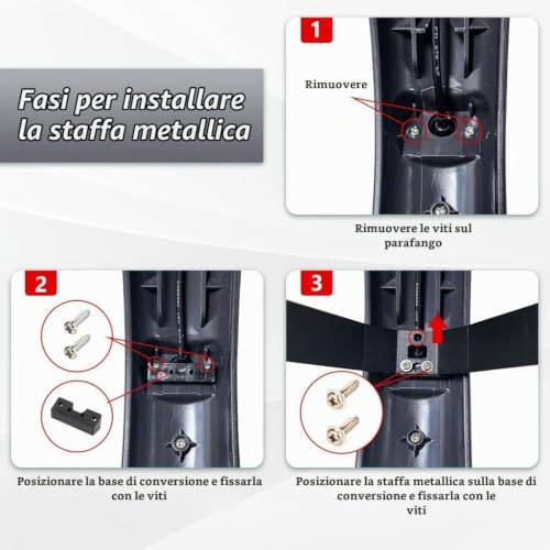 Aibiku Parafango Posteriore Monopattino Metallo Rinforzato Xiaomi