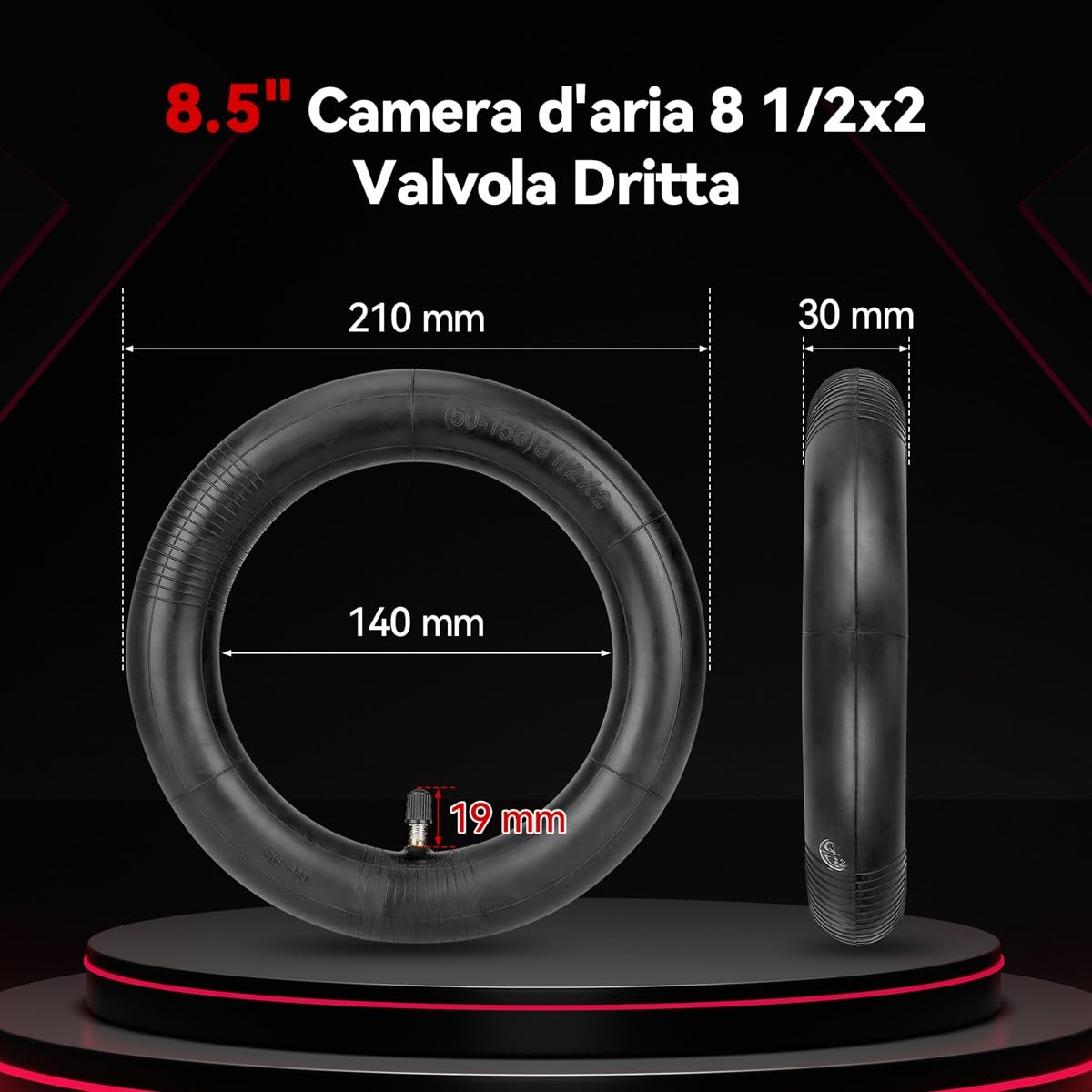 Aibiku Camera D'Aria 8,5 Pollici 8 1/2x2 Butilica Ispessita