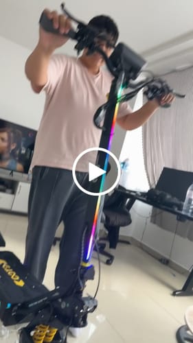 OOTD T10 Pro Monopattino Nero Giallo Sospensione Idraulica