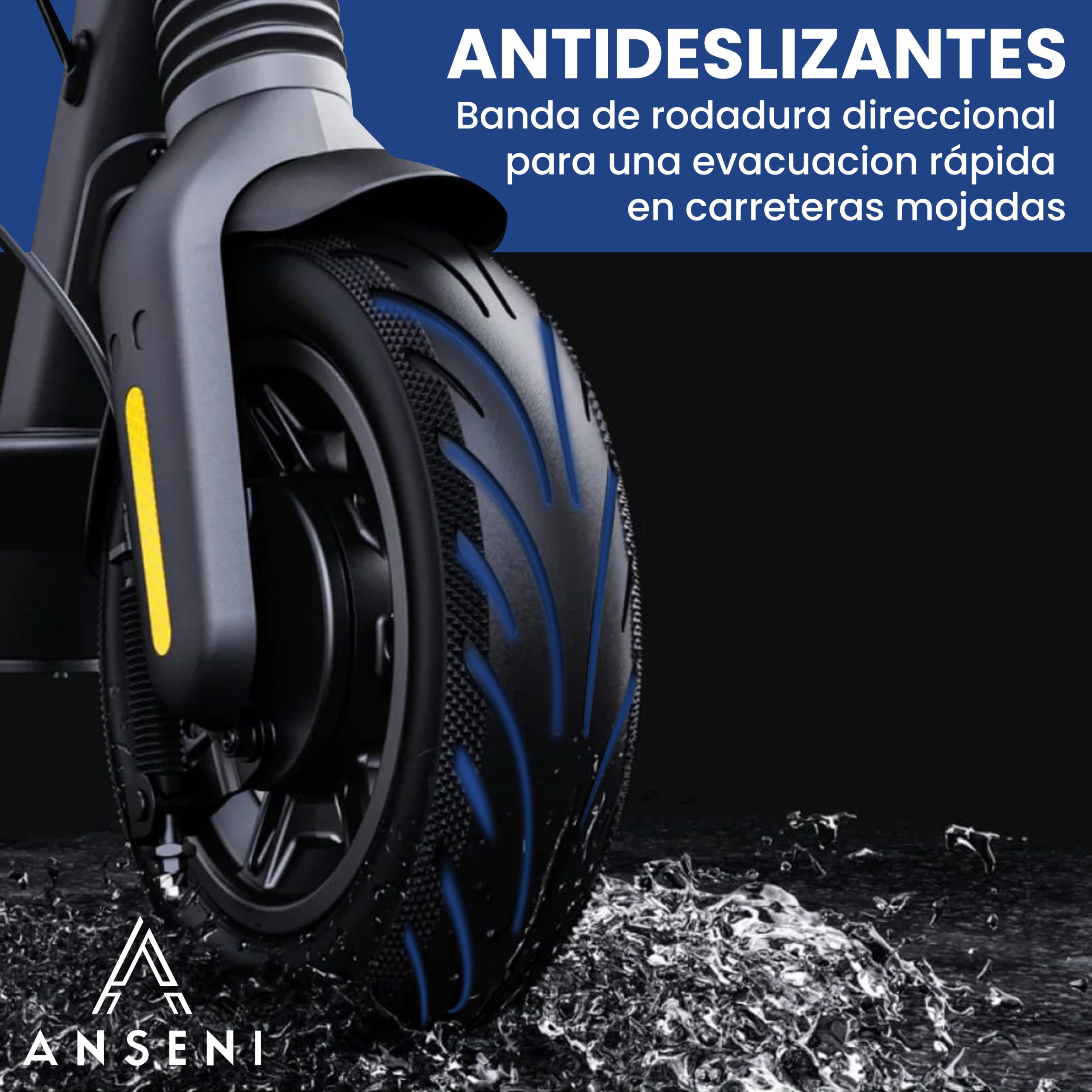 ANSENI Cubiertas 60/70-6.5 Pneumatico Tubeless 10" Ninebot G30 1pz