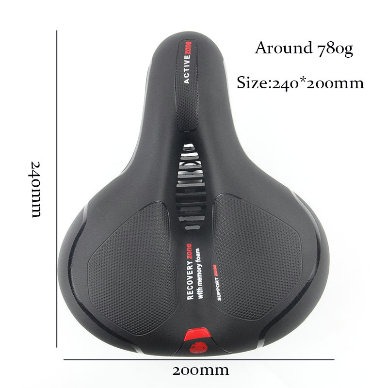 ANSENI Bicicletas sellino bici extra largo 20 cm imbottito