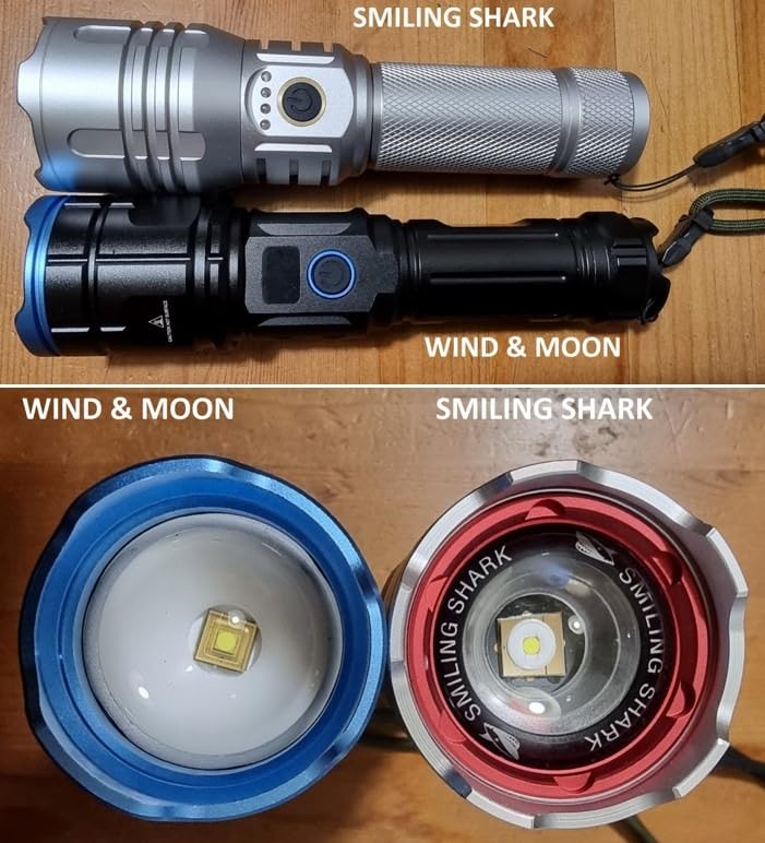 Wind&Moon Bicycle Headlights Torcia LED Ricaricabile Magnetica IPX6