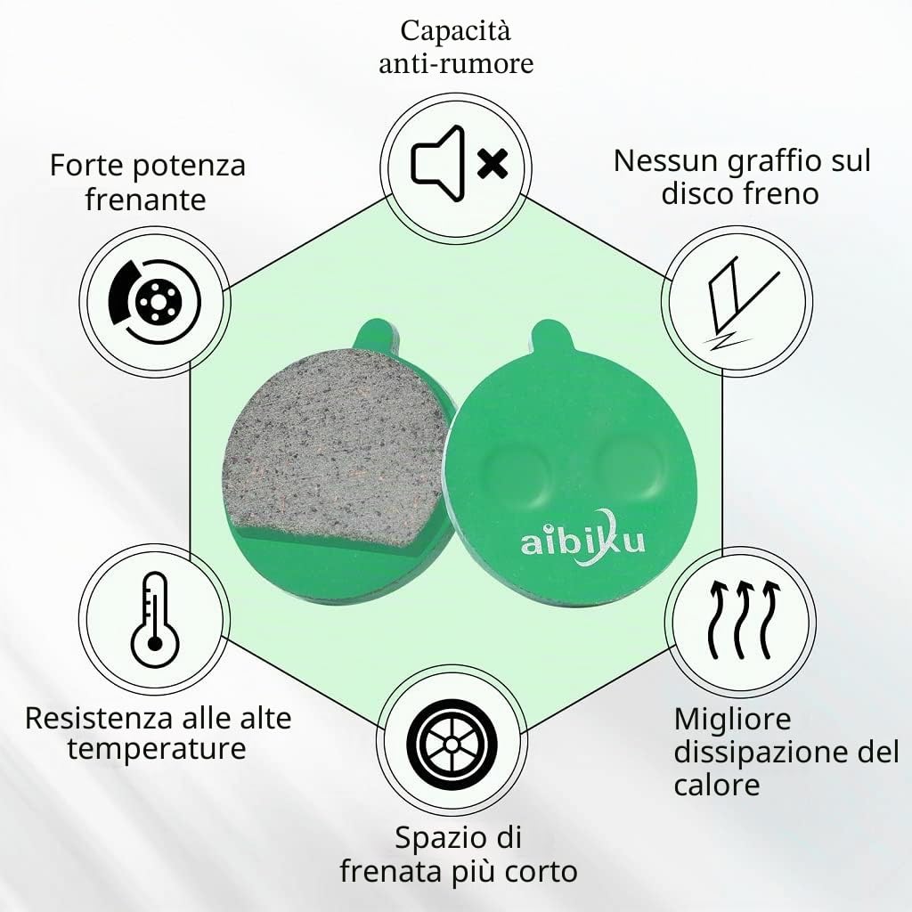 Aibiku Pastiglie freno ceramica Kugoo M4 M4 Pro 2 paia