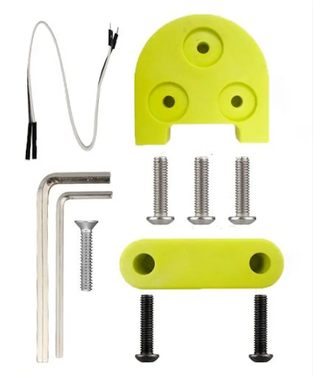 ANSENI adattatori ruota 10" monopattino giallo Xiaomi con cavo