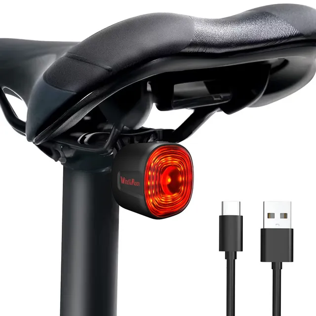 Wind&Moon Bicycle Taillights luce posteriore bici USB frenata
