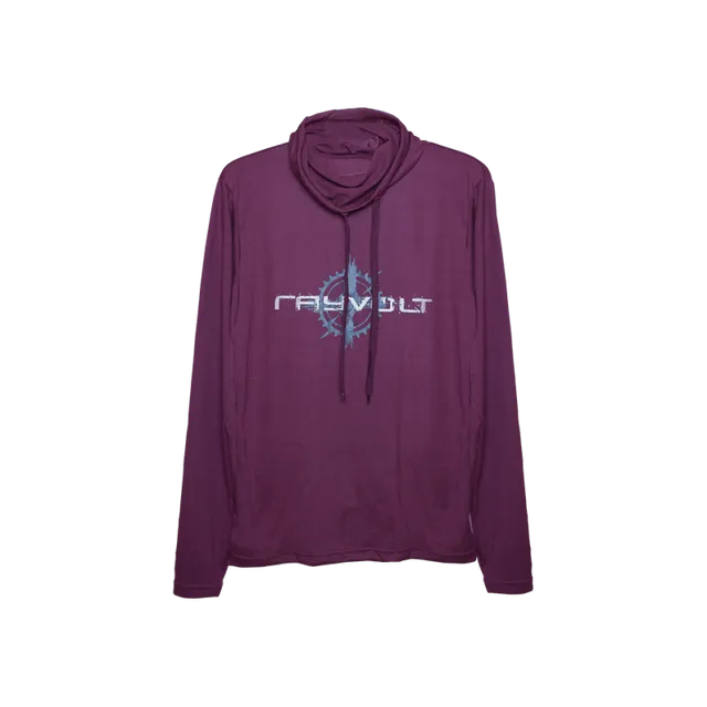Rayvolt Hoodie T-Shirt felpa taglia M bordeaux bici