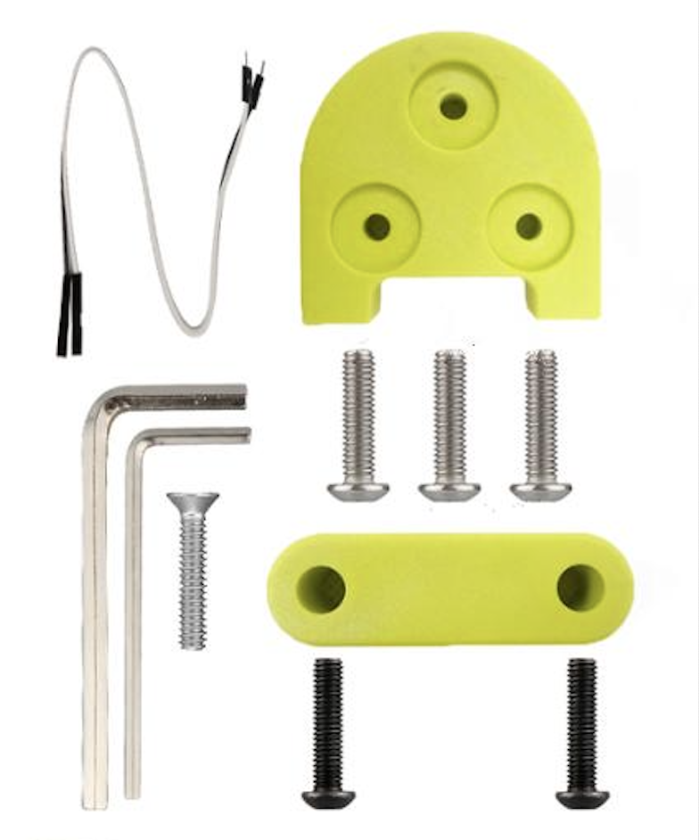ANSENI adattatori ruota 10" monopattino giallo Xiaomi con cavo