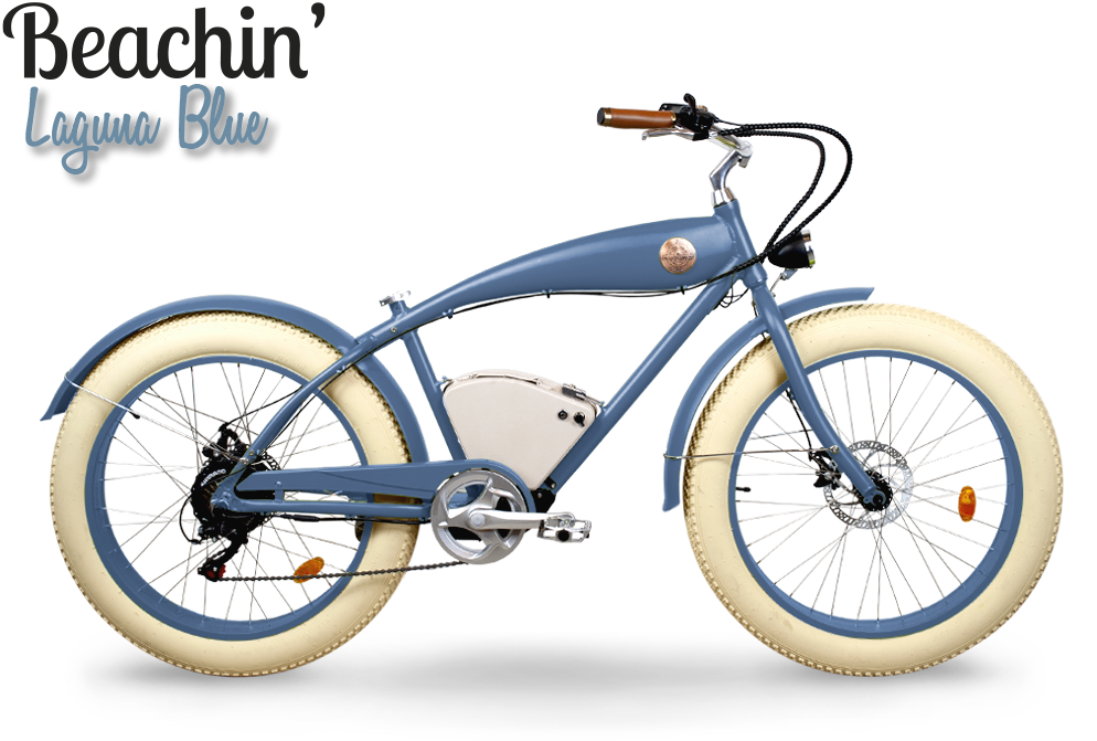 Rayvolt Beachin bici elettrica cruiser fat tire spiaggia