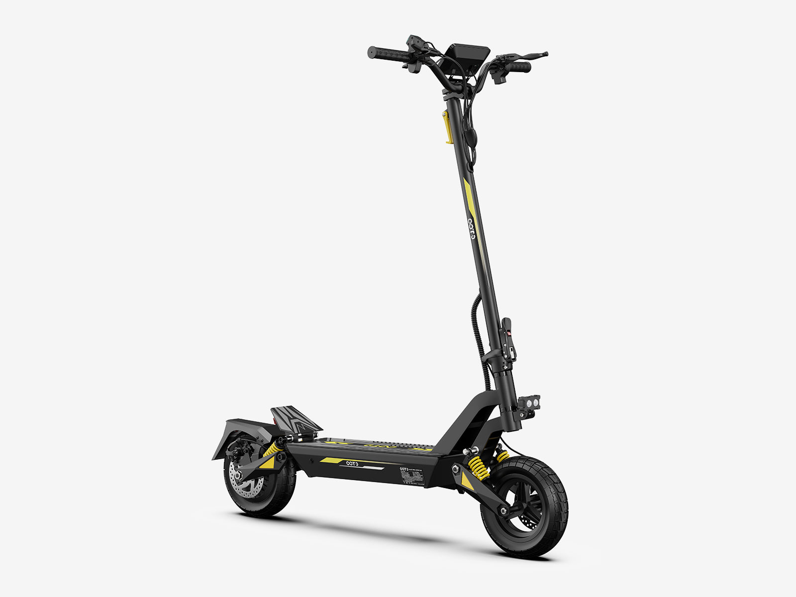 OOTD T08 Monopattino Elettrico Nero-Giallo Pieghevole