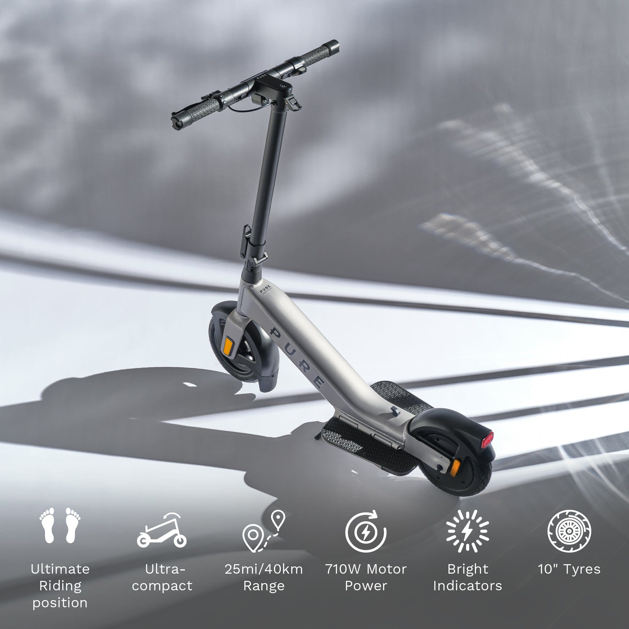 Pure Flex monopattino elettrico ricondizionato 40 km Platinum