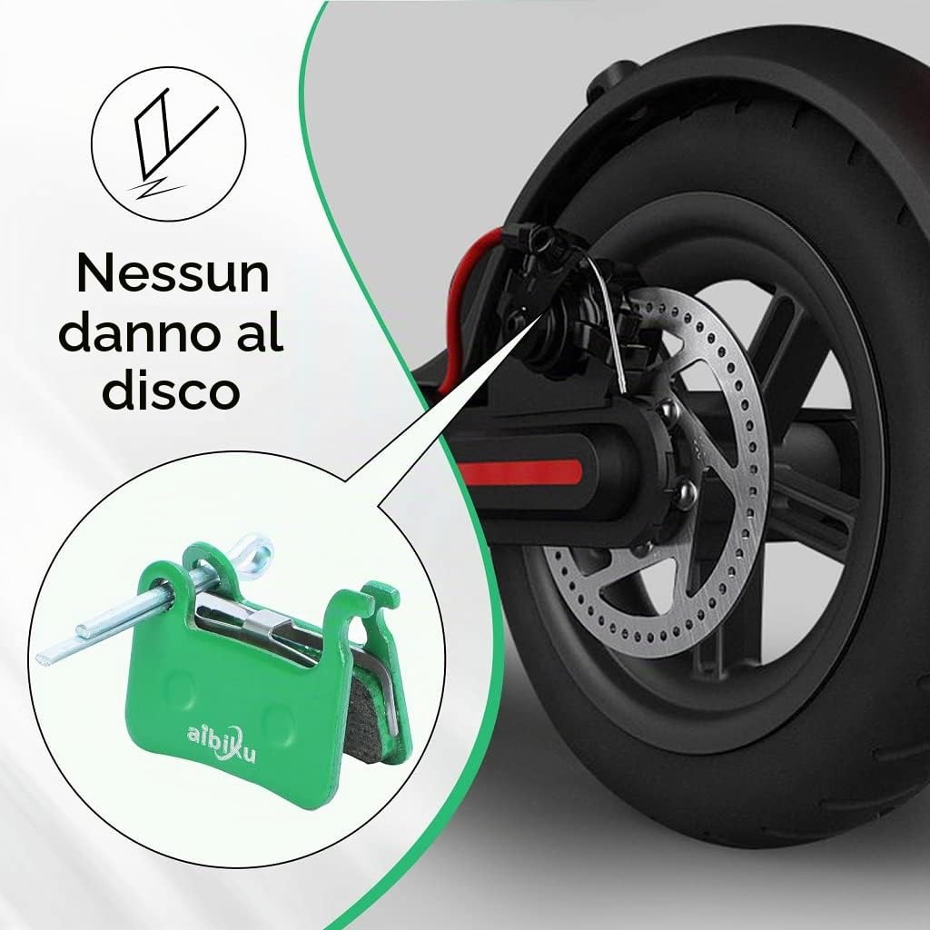 AIBIKU Pastiglie Freno Ceramica Xiaomi Mi 3 Monopattino 4 Pezzi
