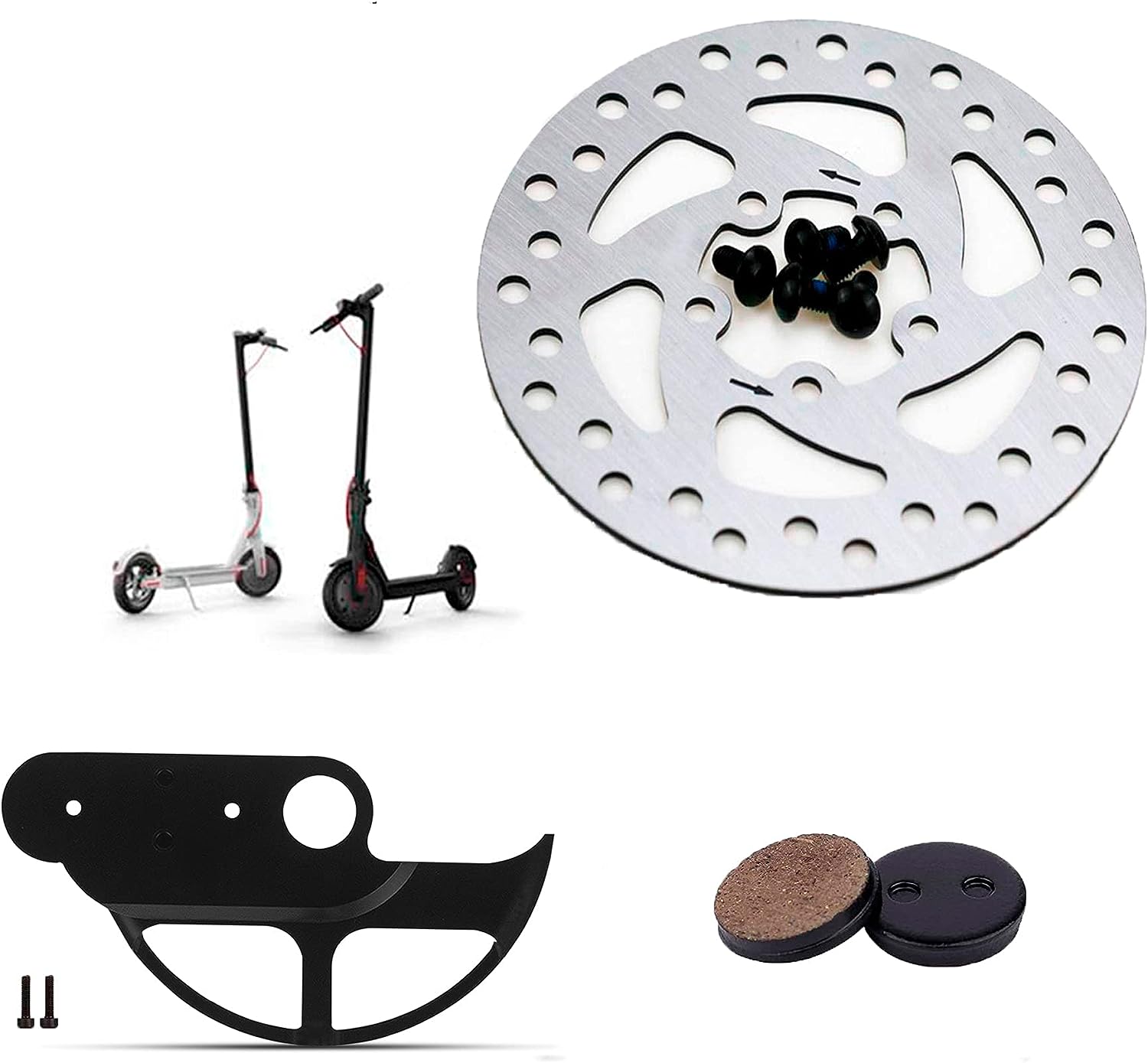 ANSENI Freni disco 110mm + pastiglie + protezione per Xiaomi M365