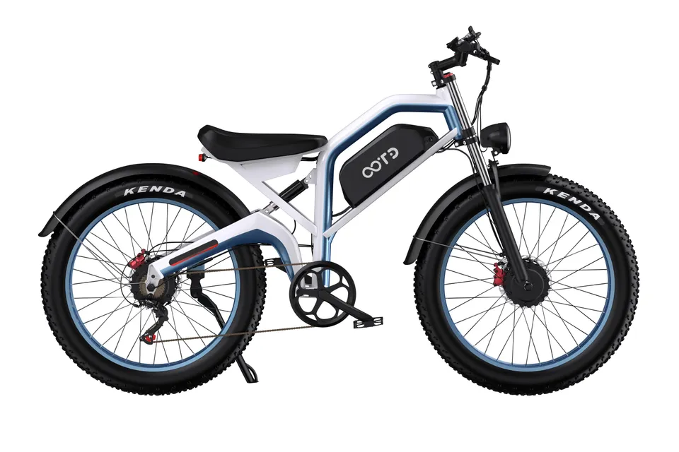 OOTD N26 bici elettrica versione EU nero-rosso autonomia
