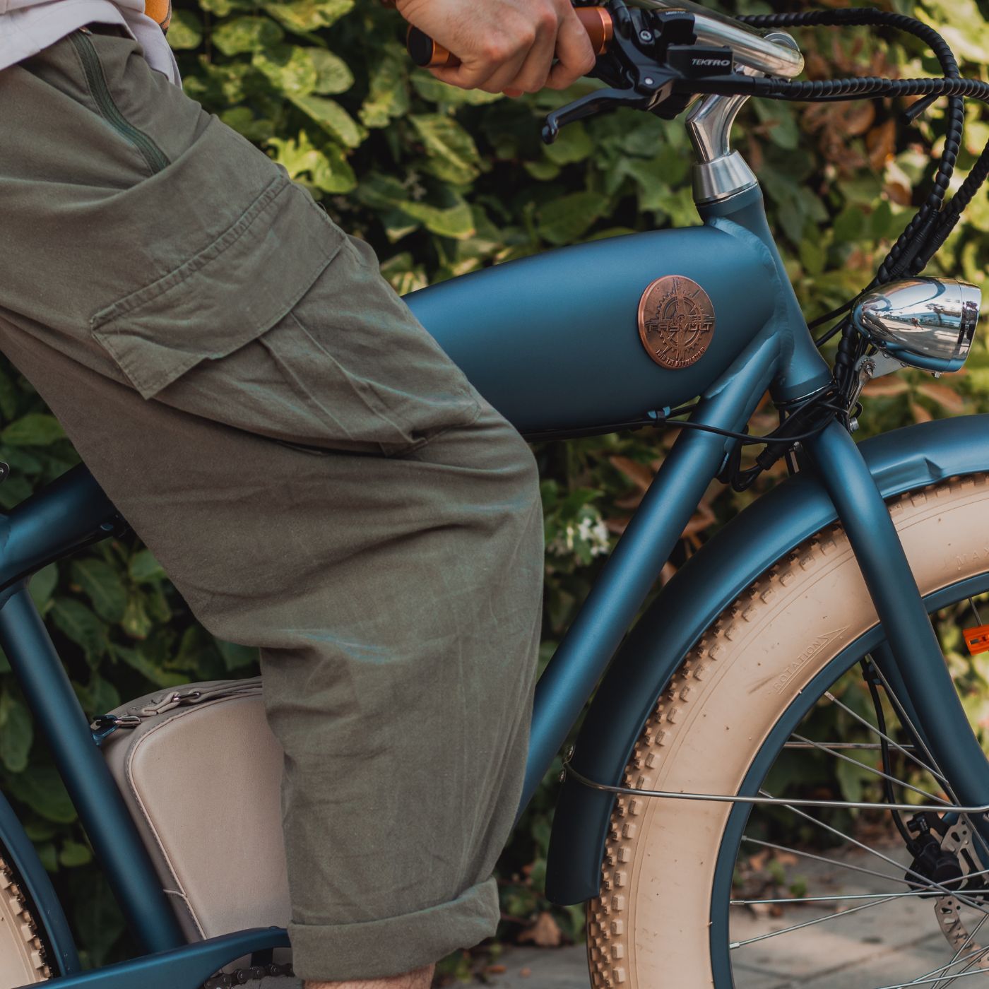 Rayvolt Beachin bici elettrica cruiser fat tire spiaggia