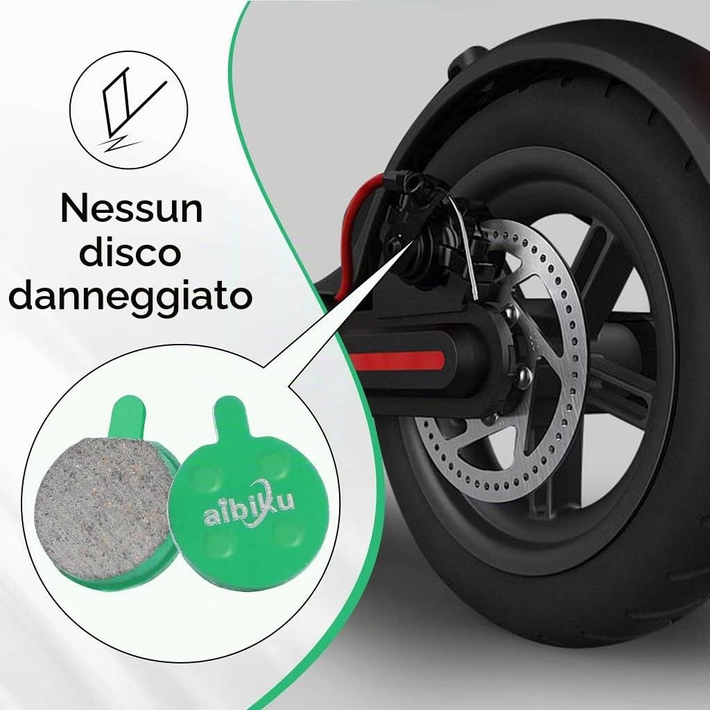Aibiku Pastiglie Freno Ceramica 18,5mm 2 Paia Xiaomi M365