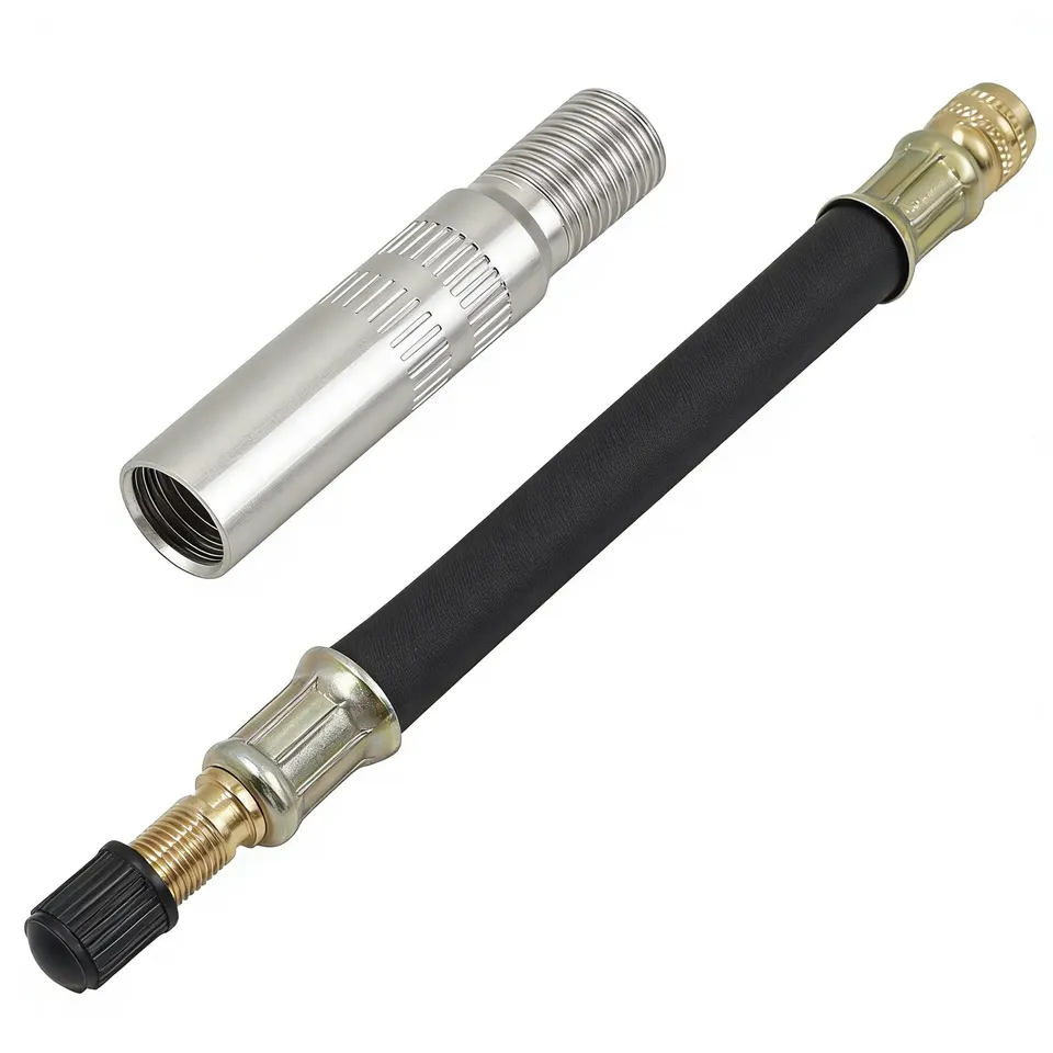 Aibiku Adattatore Valvola Schrader 4cm+10cm Kit 2 Pezzi