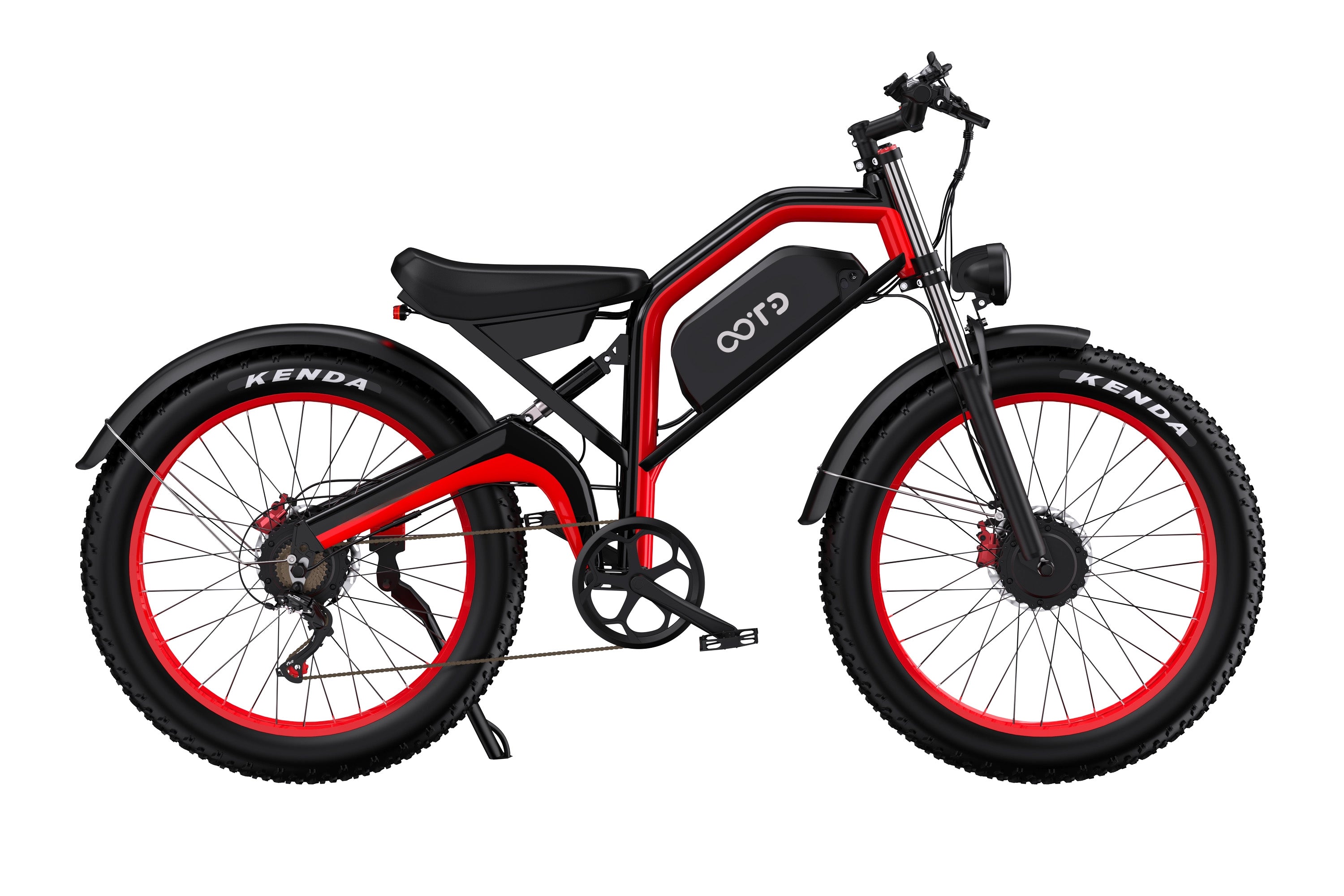 OOTD N26 bici elettrica versione EU nero-rosso autonomia