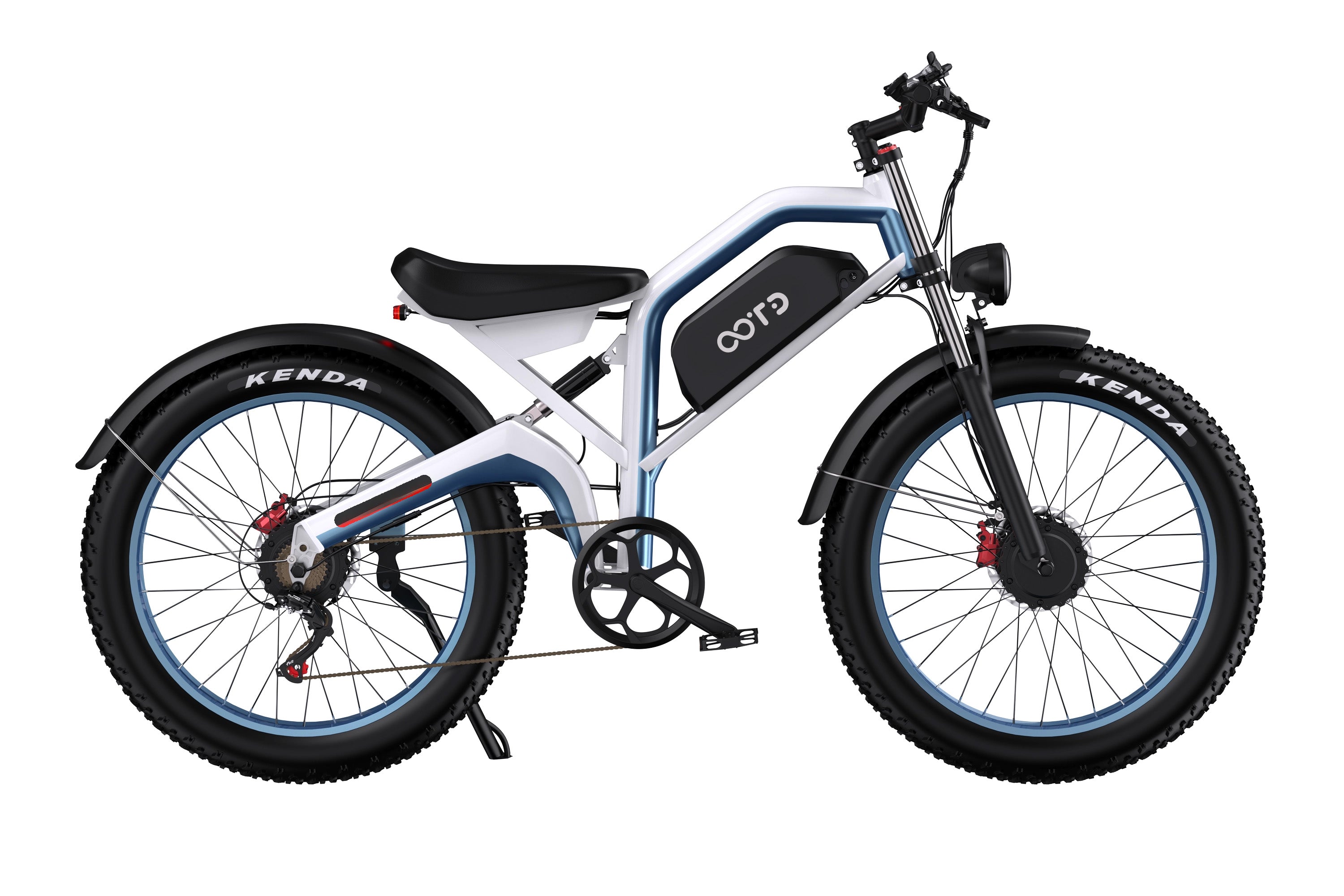 OOTD N26 bici elettrica versione EU nero-rosso autonomia