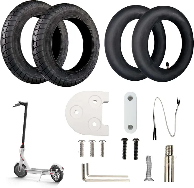 ANSENI Kit ruote Wanda 10 pollici bianche + camere per Xiaomi M365