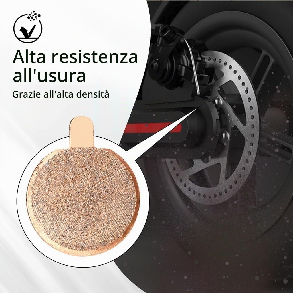 AIBIKU Pastiglie freno monopattino sinterizzate 2 paia Xiaomi