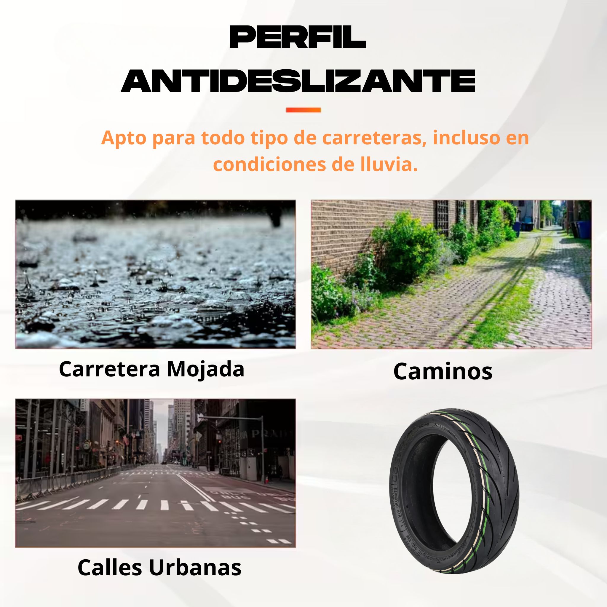 ANSENI copertone tubeless 9" 9,5x2,5 monopattino NIU KQi3