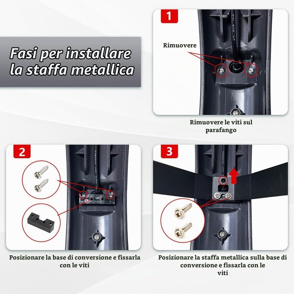 Aibiku Parafango Posteriore Monopattino Metallo Rinforzato Xiaomi