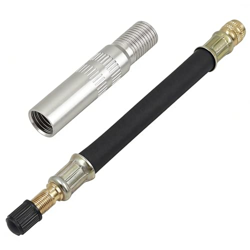 Aibiku Adattatore Valvola Schrader 4cm+10cm Kit 2 Pezzi