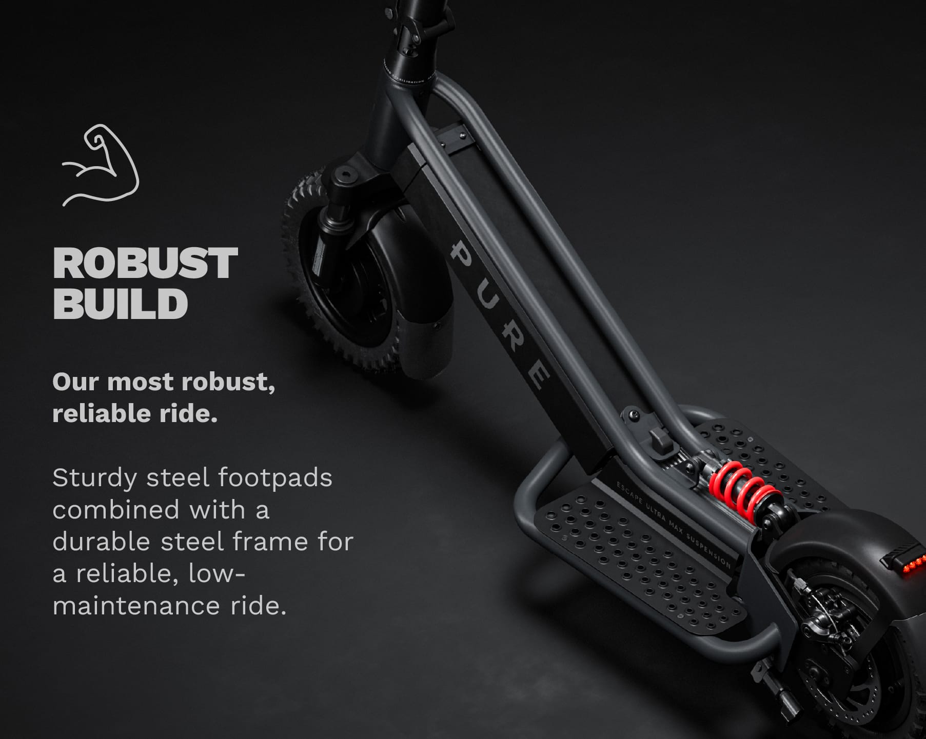 Pure Escape Ultra Max Suspension Monopattino Elettrico 1900W