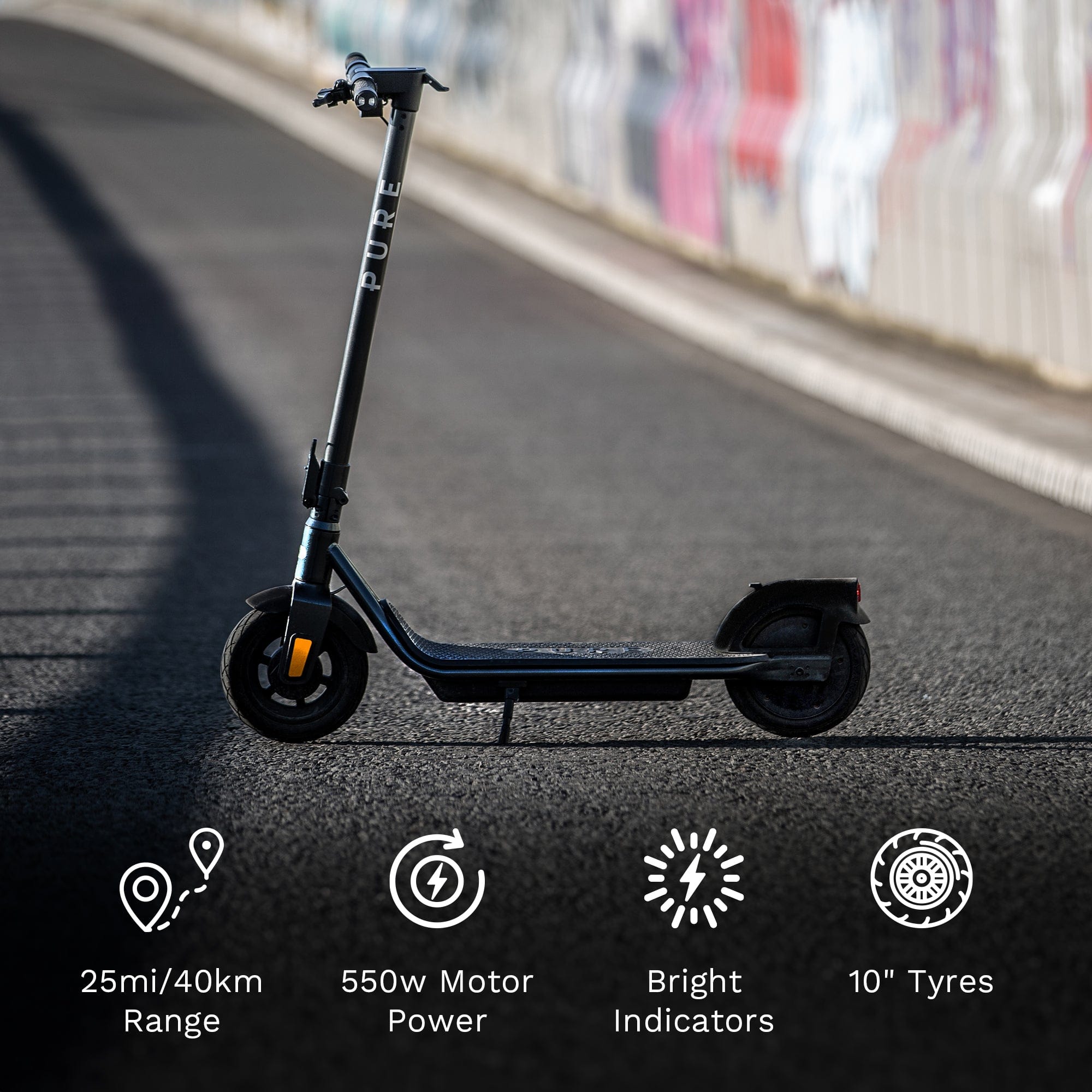 Pure Air³ Pro monopattino elettrico nero 10" ricondizionato