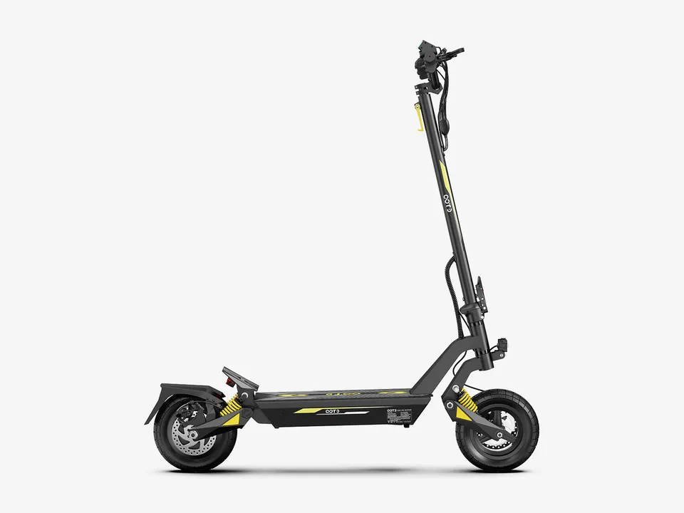 OOTD T08 Monopattino Elettrico Nero-Giallo Pieghevole
