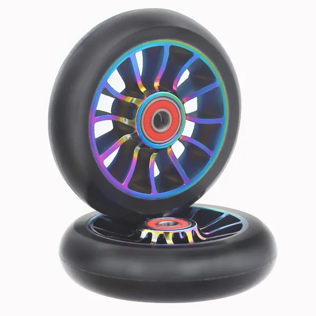 Aibiku Ruote Pro Stunt Scooter 100mm Ruote Monopattino 2 Pezzi 88A