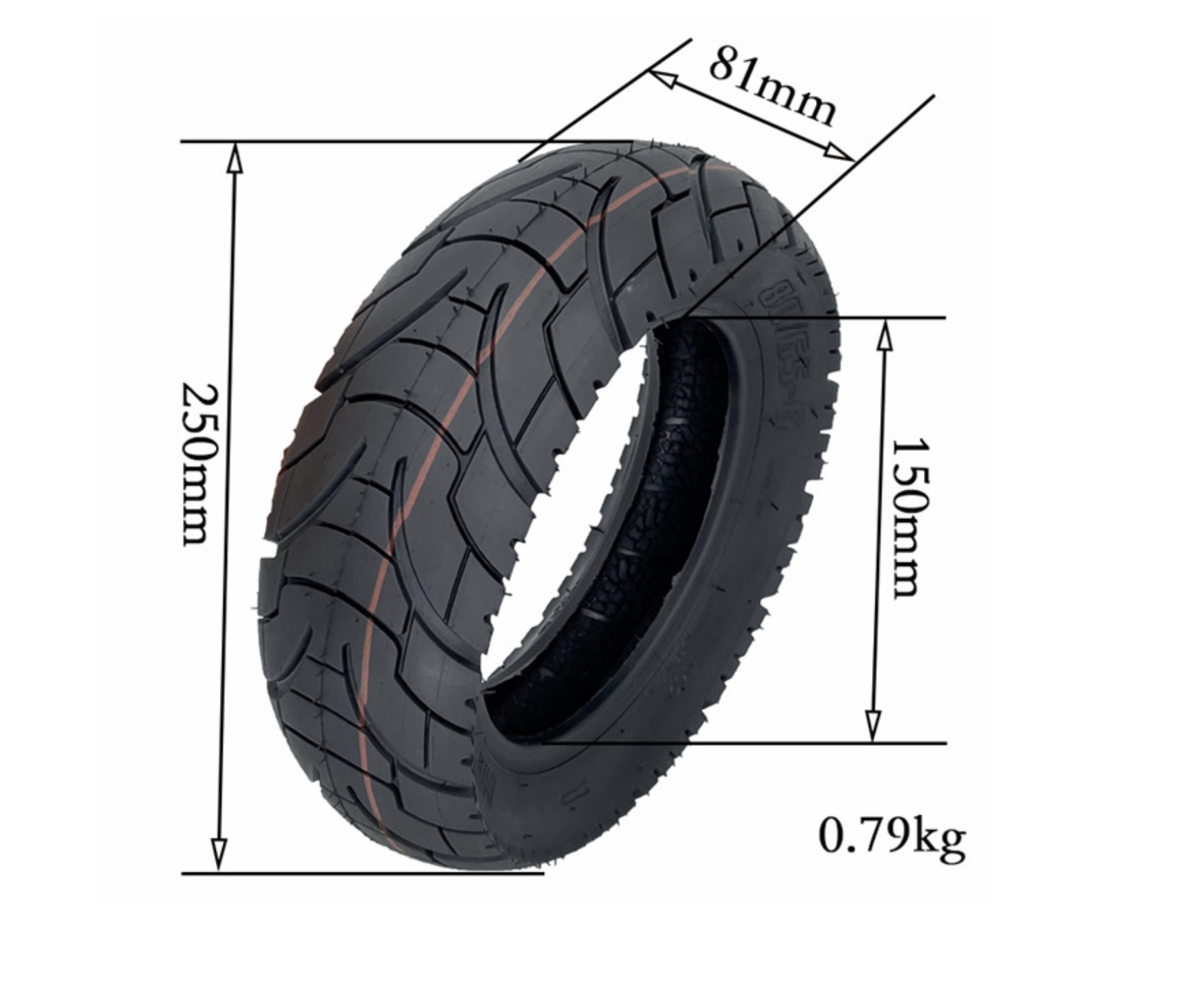 ANSENI Cubiertas Cityroad 80/65-6 pneumatico monopattino 10x3 tubeless