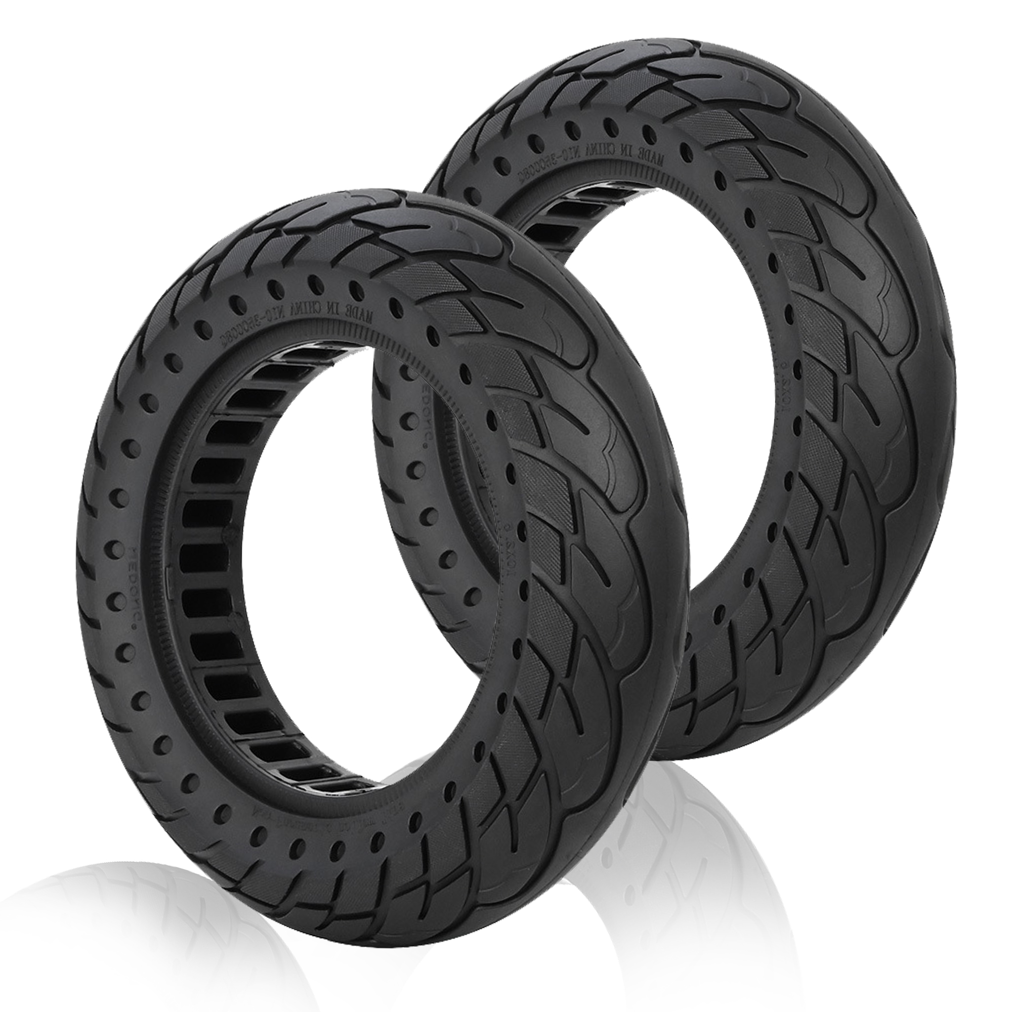 ANSENI Ruedas ruota piena 10" 10x2.125 nido d'ape nera
