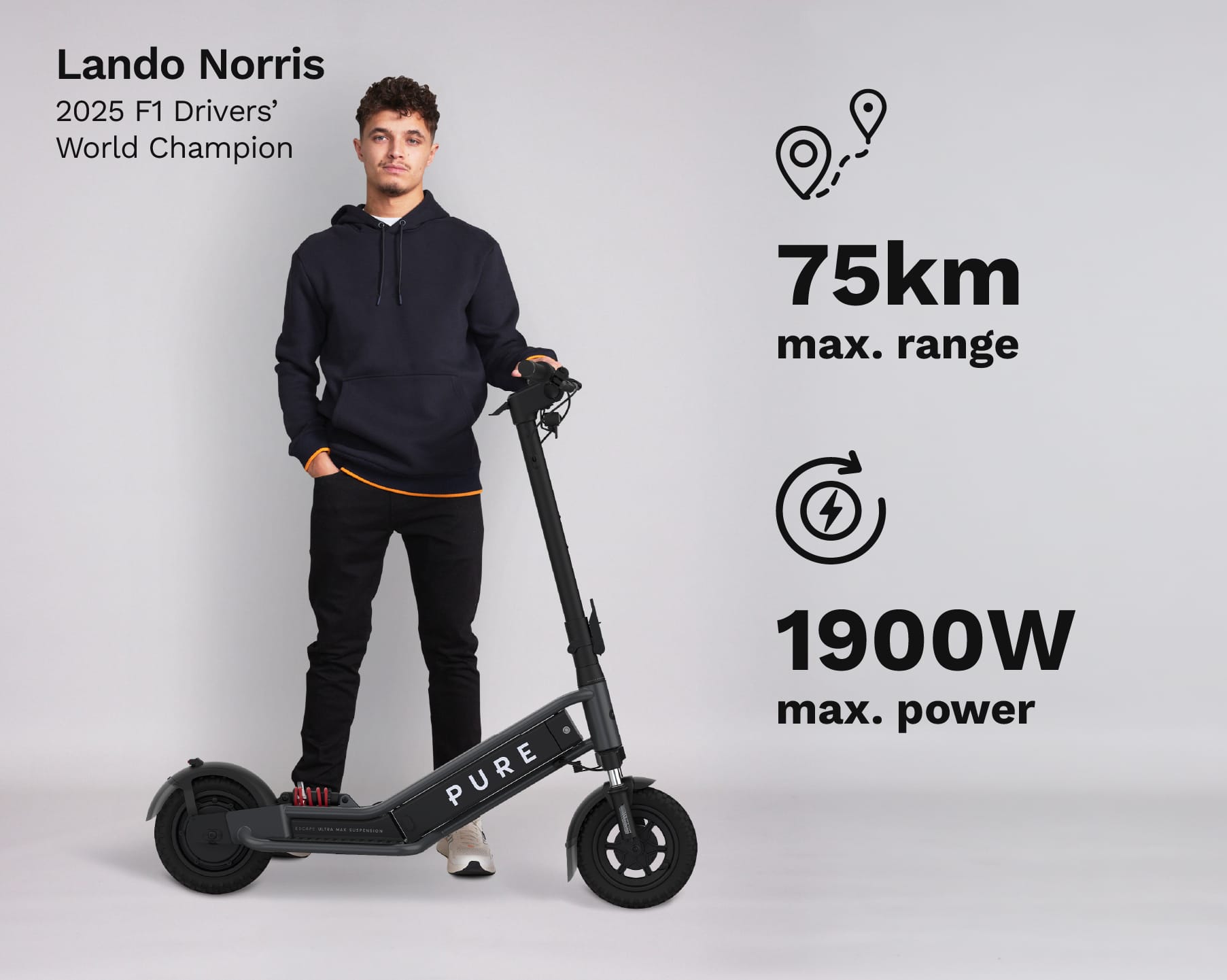 Pure Escape Ultra Max Suspension Monopattino Elettrico 1900W