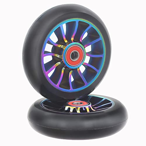 Aibiku Ruote Pro Stunt Scooter 100mm Ruote Monopattino 2 Pezzi 88A