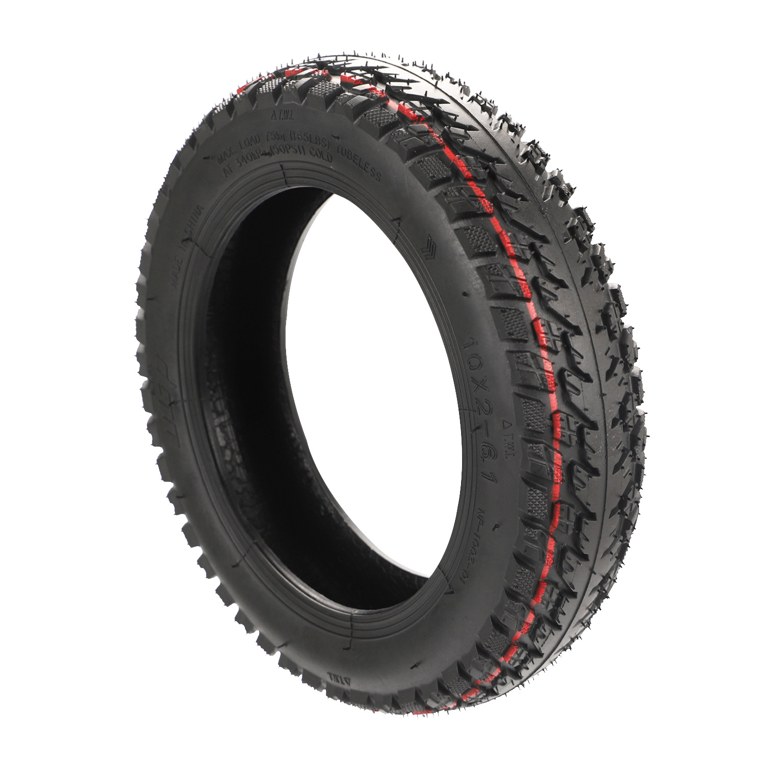 ANSENI Cubiertas Pneumatico Tubeless 10 Pollici Offroad 10x2
