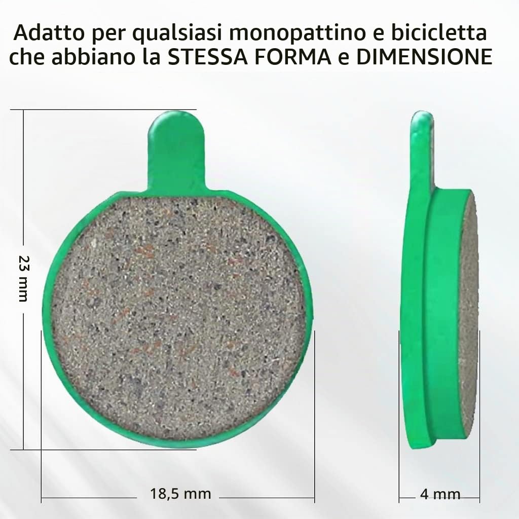 Aibiku Pastiglie Freno Ceramica 18,5mm 2 Paia Xiaomi M365