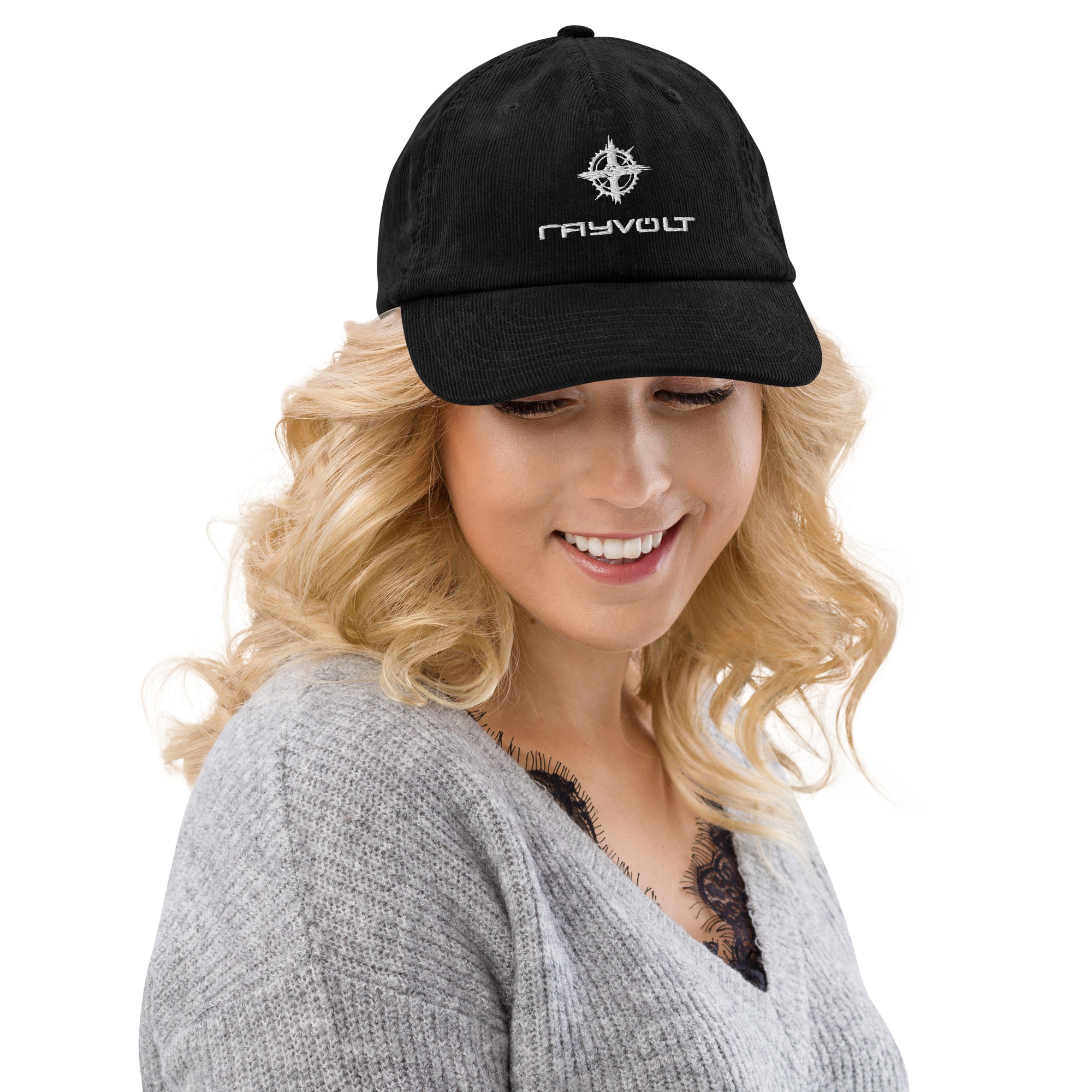 Rayvolt Apparel Corduroy Cappello Velluto Nero Cotone