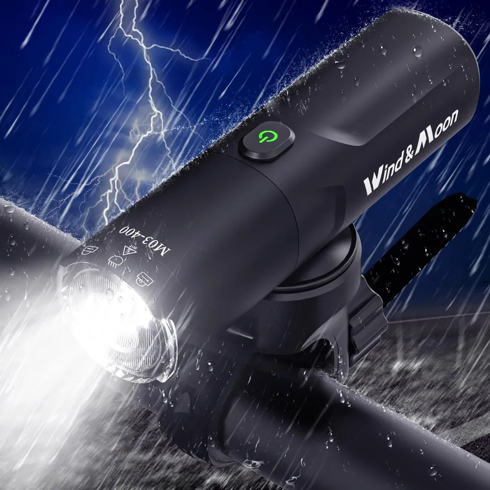 Wind&Moon Bicycle Headlights 400LM faro bici USB 400 lumen