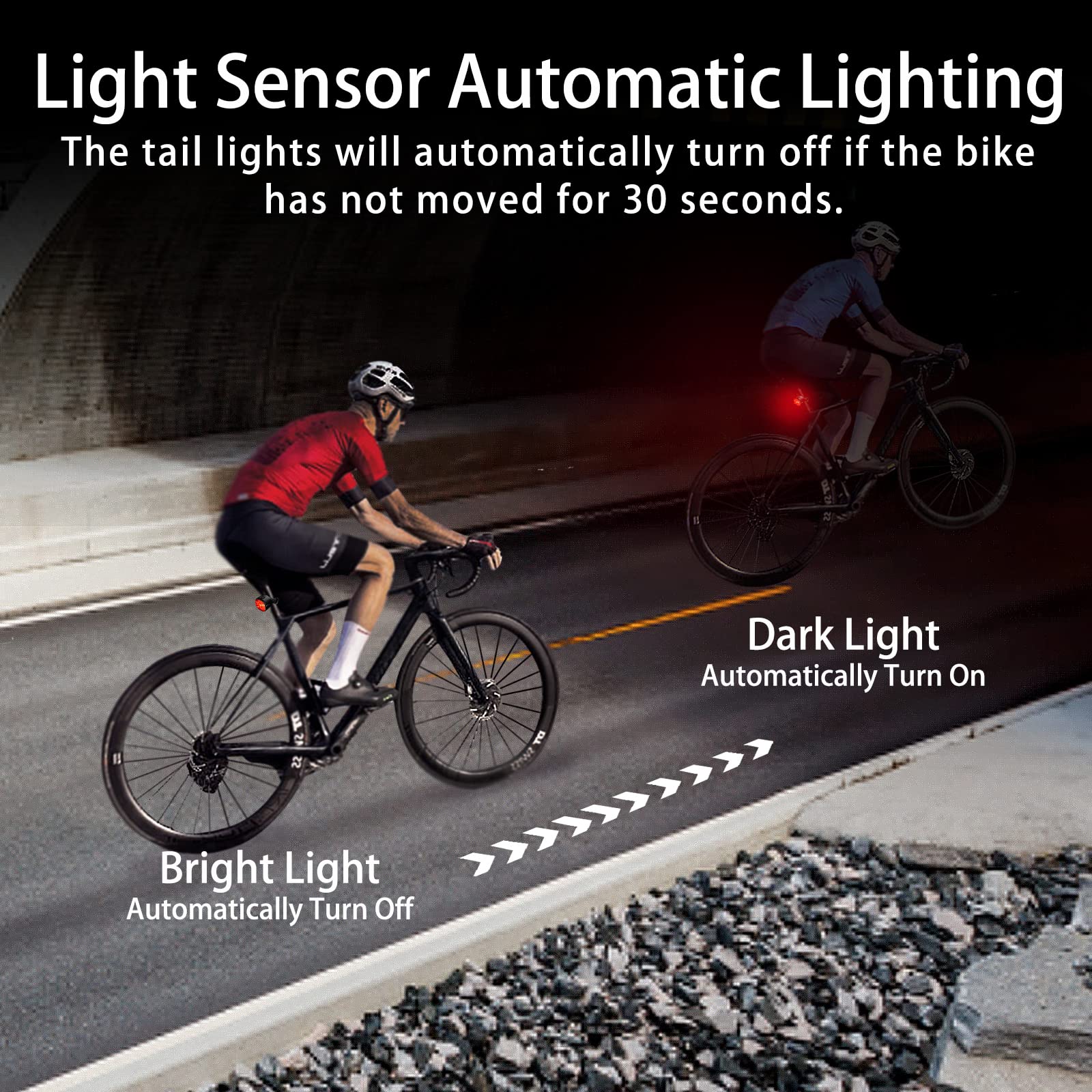 Wind&Moon Combined Lamp 1200LM set luci bici USB alluminio