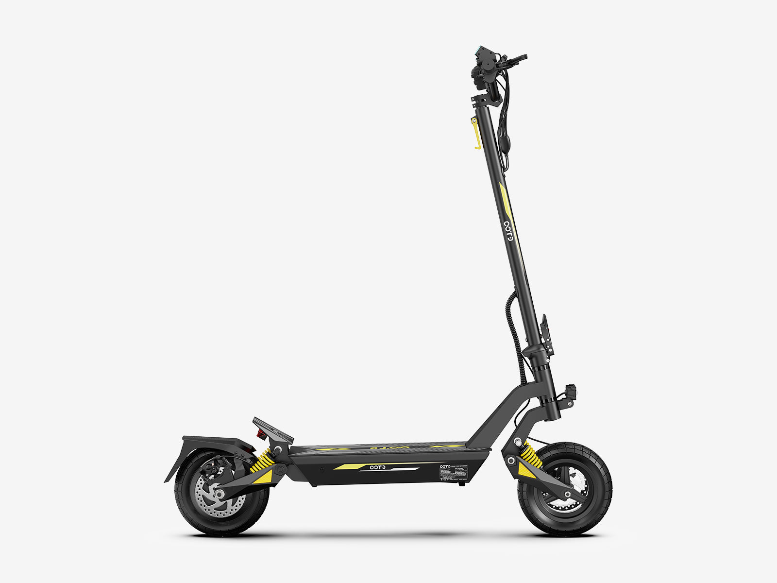OOTD T08 Monopattino Elettrico Nero-Giallo Pieghevole