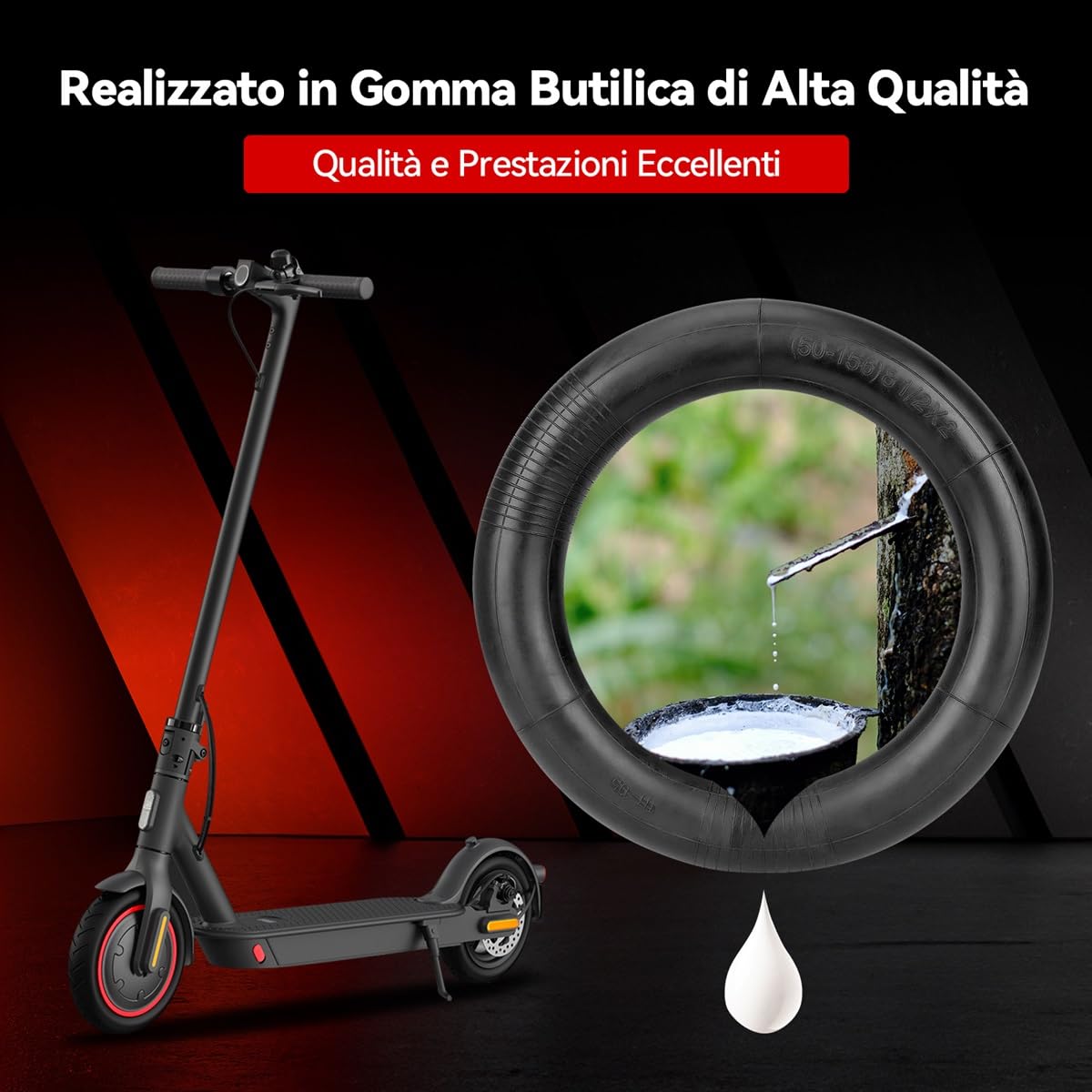 Aibiku Camera D'Aria 8,5 Pollici 8 1/2x2 Butilica Ispessita