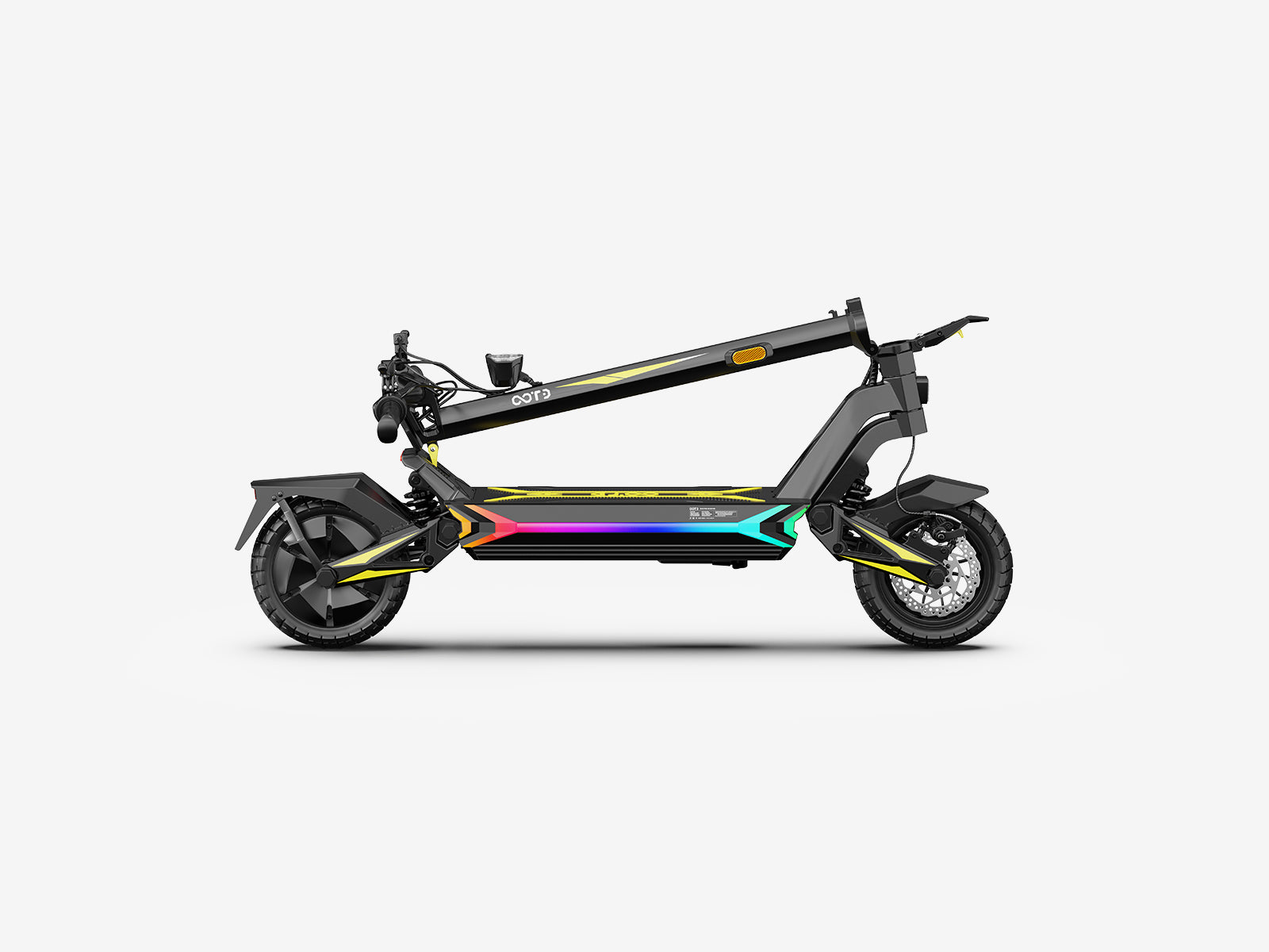 OOTD SR1 Monopattino elettrico nero-giallo telaio pieghevole