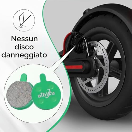 Aibiku Pastiglie Freno Ceramica 18,5mm 2 Paia Xiaomi M365