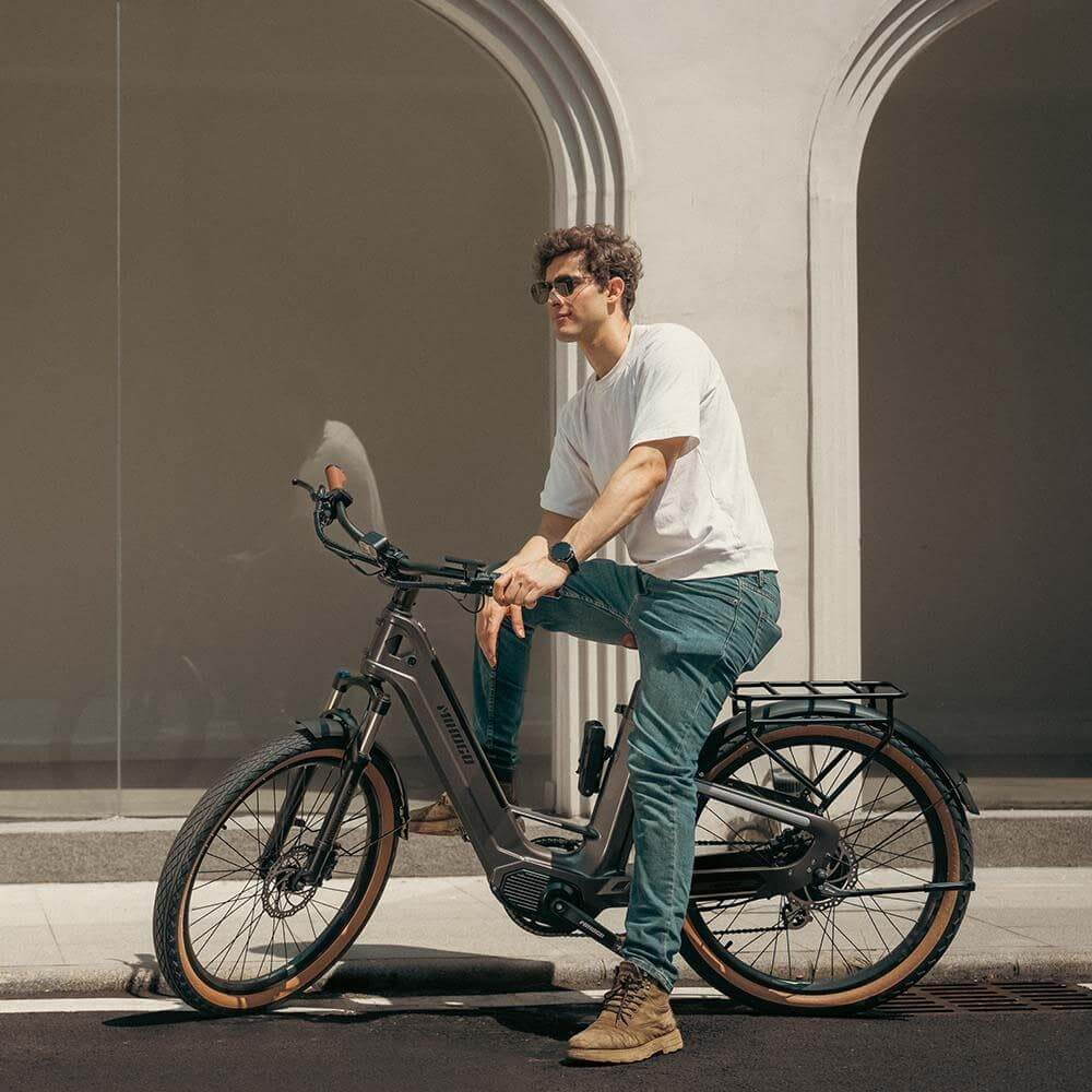 Mihogo Air Carbon e-bike carbonio grigia doppia batteria